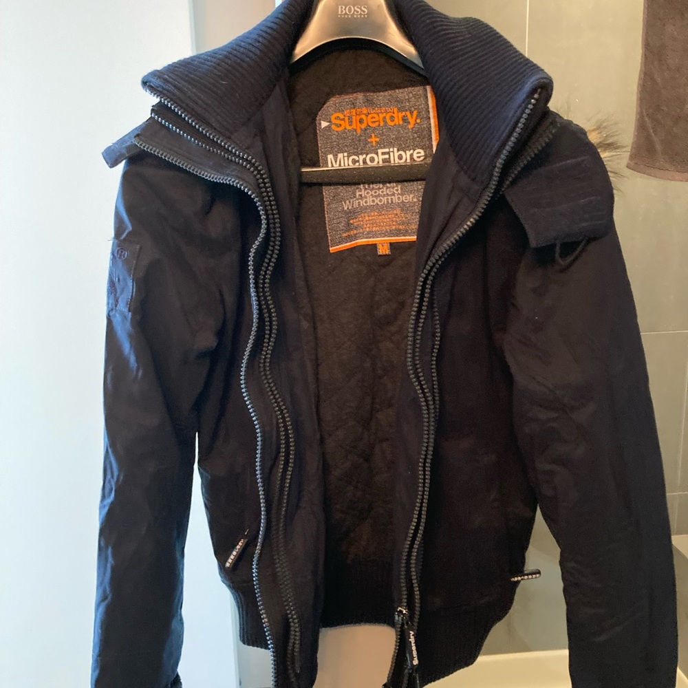 Superdry The Fur Hooded Windbomber Jacket, Men’s, Medium,SALE ENDS MAY 15, 2022!